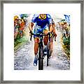 Cobblestones Le Tour De France Framed Print