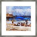 Cocoa Beach Pier Framed Print