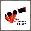 Code For Victory - Ww2 Framed Print