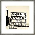 Coffee At The Market Ii Framed Print