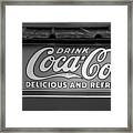 Coke Sign Work 7 Framed Print