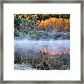 Cold Fire Sunrise Landscape Framed Print