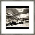 Cold Front Over The Continental Divide Poster Framed Print