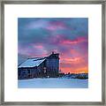 Cold Vermont Fire Framed Print