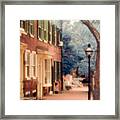 Colonial Old New Castle Framed Print