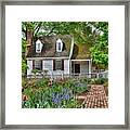 Colonial Williamsburg Flower Garden Framed Print