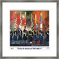 Color And Honor At The Wall - Print Framed Print