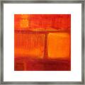 Color Study Red Framed Print