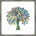 Color Tree Framed Print