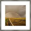 Colorado Double Rainbow Framed Print