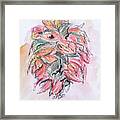 Colored Pencil Flowers Framed Print