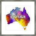 Colorful Australia Framed Print