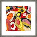 Colorful Circles In Motion 2 Framed Print