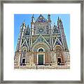 Colorful Facade Of Orvieto Cathedral 0704 Framed Print