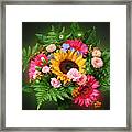 Colorful Flower Arrangement Framed Print