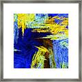 Colorful Frost Abstract Framed Print