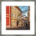 Colorful Houses Of Kutna Hora. Czech Republic Framed Print