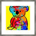 Colorful Koala Framed Print