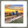 Colorful Myrtle Beach Sunset Framed Print