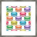 Colorful Pop Art Macarons Framed Print