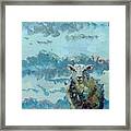 Colorful Sheep Art - Out Of The Stormy Sky Framed Print