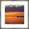 Colorful Sunset Sky Framed Print