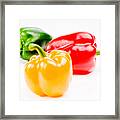 Colorful Sweet Peppers Framed Print