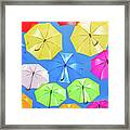 Colorful Umbrellas Ii Framed Print