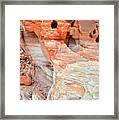 Colorful Wall Of Sandstone In Valley Of Fire Framed Print