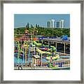 Colorful Water Park Framed Print