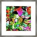 Colorful Watercolor Collage Framed Print