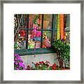 Colorful Window Framed Print