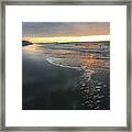 Colors Of A Storm At Sunrise Framed Print