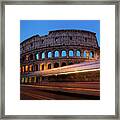 Colosseum Rush Framed Print