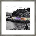 Coloured Cottages At Portree Harbour 4 Framed Print