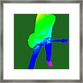 Colourful Guitar Player. Music Is My Passion Framed Print