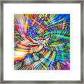 Colourful Spiral Framed Print