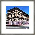 Colourful Tram At Old Treasury Building Framed Print