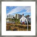 Columbia Boathouse And C Rock Framed Print