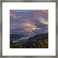 Columbia Gorge Sunrise Framed Print