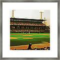 Comiskey Park  Twilight Framed Print