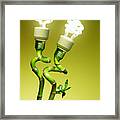 Conceptual Lamps Framed Print