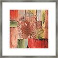 Contemporary Grape Leaf Framed Print