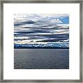 Cook Inlet View Mountains Framed Print