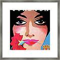 Cordoba, Spain, Woman With Flower Framed Print