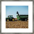Corn Harvest Euipment Framed Print