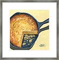 Cornbread In A Skillet Framed Print