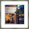 Corner Coffee Shop On Market Square, Portsmouth, New Hampshire Framed Print