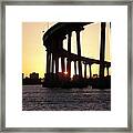 Coronado Bridge Sunset Framed Print