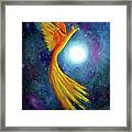 Cosmic Phoenix Rising Framed Print